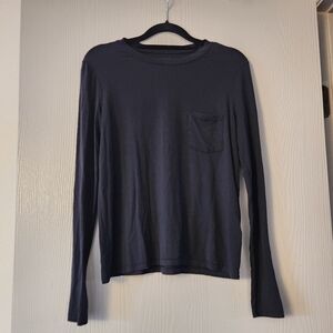 American Eagle Outfitters Black Long Sleeve Shirt